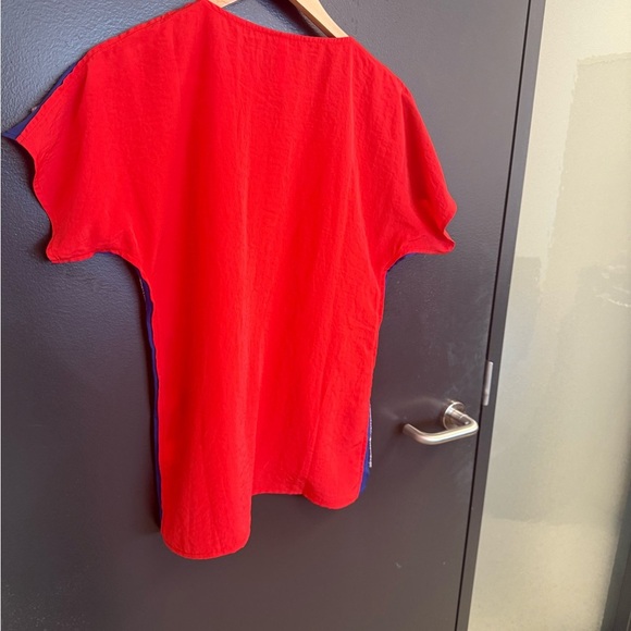 Sachin + Babi S EUC ribbon Red and Blue Blouse - Picture 3 of 16